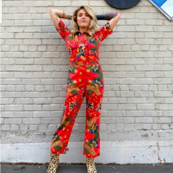 Nooworks Pride Tiger Jumpsuit Coveralls XL - Picture 1 of 8